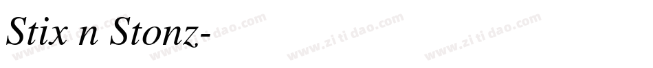 Stix n Stonz字体转换